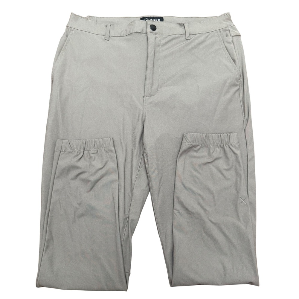 Cuts AO Jogger Pants Mens XL Sage Green Grey Tapered Performance Chino Trousers